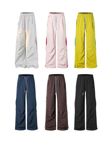 Pantalones curvos de alta impermeabilidad para primavera y verano 2026, pantalones casuales de pierna ancha para exteriores, personalizables - Product Image 2