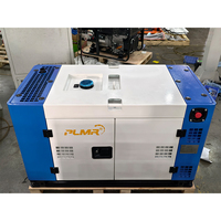 Générateur diesel super silencieux 12 kW triphasé insonorisé pour l'alimentation de secours des hôtels