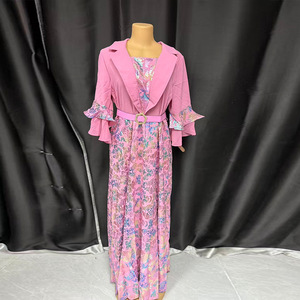 Nuovo Abito Donna 2025 Stile Europeo-Americano <span class=keywords><strong>Taglie</strong></span> <span class=keywords><strong>Forti</strong></span> Vintage Antistatico Elegante Stampato in Poliestere Design Cut-and-Sew con Vita Impero - Product Image 6