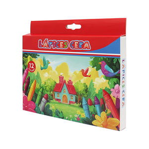 Высококачественный набор 12 видов цветов карандашей для ванны, Детская коробка для мелков, Нетоксичная моющаяся цветная мелка для детей - Product Image 6