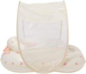 Flotador para Bebé con Toldo — Flotador para Piscina Infantil UPF40, Asiento de Tela Ajustable, 4 Anillos de Juego de Silicona - Product Image 4