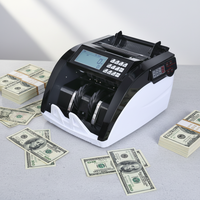 Machine de comptage de billets de qualité professionnelle 5800D UVMG, détecteur de billets multi-devises, affichage LCD, machine de comptage d'argent