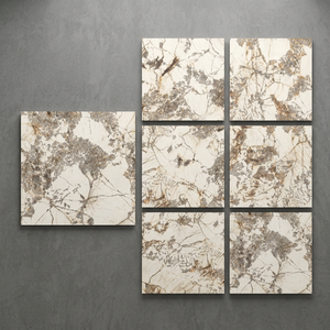 Azulejos de Porcelana Esmaltada de Alto Brillo con Diseño de Mármol 3D de 800x800 mm, Colección de Pisos Contemporáneos - Product Image 4