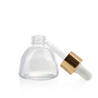 Verre en forme de cône pagode, triangle gradué ambre clair 15ml 20ml 30ml flacon compte-gouttes en verre