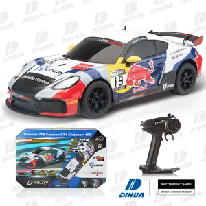 1:14 Scale 2.4Ghz Official Licensed Rally Car RC Sport Porsche 718 Cayman GT4 Clubsport MR Remote Racing Car High Speed 15km/H
