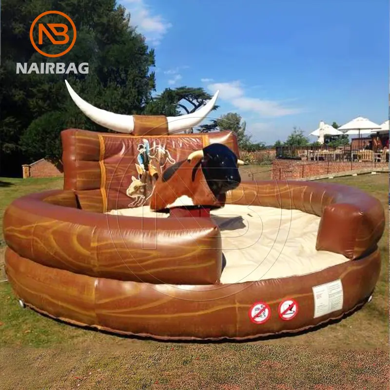 Mechanical Bull Riding Wholesale Outdoor Commercial Raental Kids Inflatable Ride Rodeo Bulll Machine For Sale