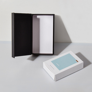 Thiết kế mới biểu tượng tùy chỉnh màu đen trắng giấy bao bì các tông hộp lật điện thoại di động Trường hợp hộp gói cho trường hợp điện thoại - Product Image 3