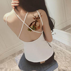 Autocollants instantanés pour tatouage, papier, filles, sexy, noir, <span class=keywords><strong>rouge</strong></span>, <span class=keywords><strong>rose</strong></span>, fleur, crâne, étiquettes, autocollants, décalcomanies - Product Image 3