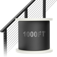HONSUN Garde-corps en acier inoxydable pour escalier, standard américain, montage supérieur ou latéral, balustrades, rampes, garde-corps extérieur