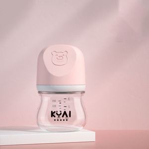 Baby Bottle New Portable Baby Bottle Special 80/160Ml <strong>Newborn</strong> Wide Caliber Wide Mouth Glass Bottle - Product Image 5