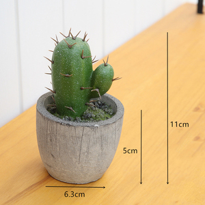 Pianta <span class=keywords><strong>verde</strong></span> piccola pianta decorativa in vaso Mini pianta artificiale succulenta Bonsai ad alta simulazione di plastica <span class=keywords><strong>Cactus</strong></span> palla <span class=keywords><strong>Cactus</strong></span> - Product Image 6