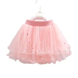Children's Tutu Skirt with Round Ball Customization Wholesale Girls' Comfortable Fashion Pettiskirt