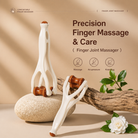 Rouleau de massage manuel en bois à double tête pour les doigts, outil de relaxation des articulations pour le soulagement de la douleur arthritique, vente en gros d'usine OEM