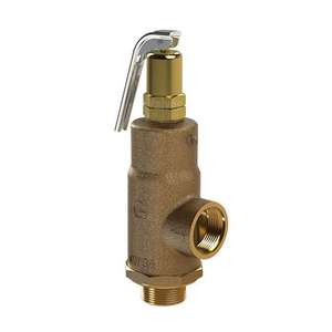 Válvula de Seguridad de Bronce de Alta Presión COVNA DN20 3/4 Pulgadas PN16, Manual, con Resorte, de Elevación Alta, Rosca BSP, Palanca - Product Image 1
