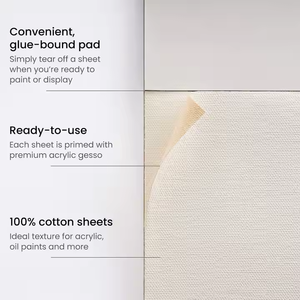 Bloc de Lienzos de Algodón Blanco de 280g, Tamaños A1, A2, A3, A4, 10/20 Hojas, para Pintura Artística, Gran Venta 2025 - Product Image 6