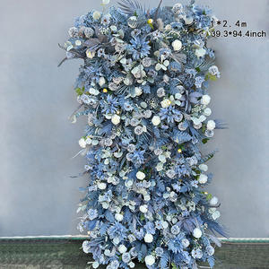 Decoración de pared de rosas artificiales, plantas enrolladas, utilería de boda, fondo Floral para Hotel, tienda, ventana, pantalla personalizada - Product Image 3