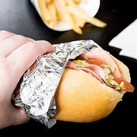 Papier d'emballage alimentaire en aluminium alvéolé / kraft / pour burgers / emballage / conditionnement, résistant à l'huile et à l'eau, prix usine