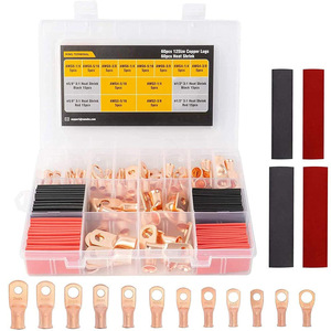 Chemical Engineering Ring Terminal AWG8642 Copper Crimp <b>Connector</b> 120pcs US Standard <b>Quick</b> <b>Connector</b> Heat Shrink Kit - Product Image 5