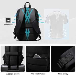 वीर नाइट वाटरप्रूफ पुरुषों यात्रा स्कूल बैग कस्टम बड़ी क्षमता कंप्यूटर व्यवसाय लैपटॉप बैकपैक यूएसबी चार्जर पोर्ट के साथ - Product Image 4