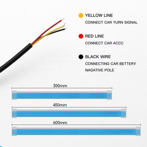 Đèn LED chạy ban ngày dạng dải silicon mềm, chống nước, 30CM 45CM 60CM, đổi màu tuần tự từ hổ phách sang trắng - Product Image 5