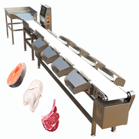 Vis Krabben Citroen Aardappel Sorteermachine Avocado Walnoot Gewichtssorteermachine 304 RVS Semi-automatisch Hoge Efficiëntie PLC