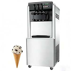 Máquina compacta de helado suave de tres sabores para cafetería, tienda, oficina, despensa, instalación rápida, fácil mantenimiento - Product Image 1