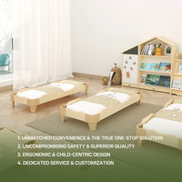 Meubles en bois pour bébés et tout-petits Hikeylove, lit d'appoint empilable pour enfants, design chinois Montessori, école maternelle, garderie