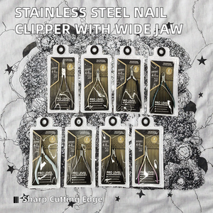 Coupe-ongles et pince à cuticules en acier inoxydable à mâchoires complètes, pour éliminer les peaux mortes, coupe-ongles d'orteils, outils de soin des doigts - Product Image 2
