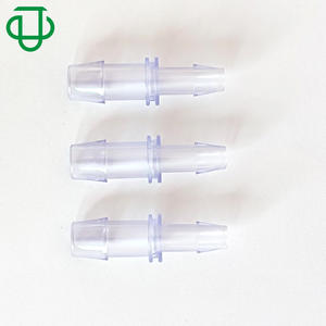 Connecteur Pagoda en plastique PC bleu de haute qualité 1/4\" x 1/2\" à deux voies, tuyau de réduction en silicone pour pipettes - Product Image 1