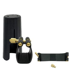 Ligadura suave de cuero para saxofón Alto Tenor Soprano abrazadera de boquilla de clarinete accesorio de viento de madera duradero - Product Image 1