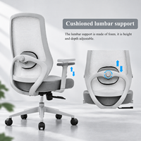 Chaise de bureau ergonomique à dossier haut Vaseat, chaise de direction en maille réglable pour ordinateur, mobilier de bureau