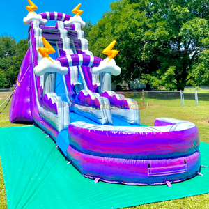 Tobogan acuatico hinchable bounce <b>house</b> commercial <b>inflatable</b> thunderhorn water slide for kids - Product Image 1