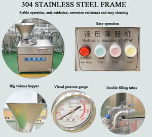 Macchina per il ripieno di salsiccia idraulica per Hot Dog di pollo - Product Image 5