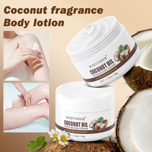 Krim Badan Logo kustom pencerah, Losion Tubuh minyak kelapa pemutih nutrisi pelembab krim tubuh menenangkan - Product Image 3