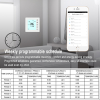 Thermostat sans fil programmable de pièce de Digital Wifi pour le chauffage par le sol