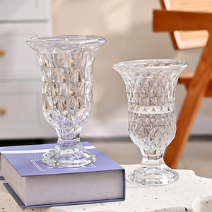 <span class=keywords><strong>Jarrón</strong></span> de Vidrio Transparente Pulido de Estilo Retro de Lujo Ligero, Diseño Minimalista, <span class=keywords><strong>Decoración</strong></span> Floral para Mesas de Comedor y Sala de Estar - Product Image 5
