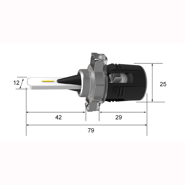 Balle B6 LED Phare Mince Kit de Conversion 24 W CSP Y11 Puces Tout-en-un Blanc Pur 6000 K L'ampoule de Lampe de Voiture
