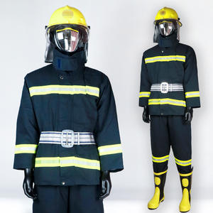 消防用安全保護スーツ消防用ブーツ手袋服安全ヘルメット制服 - Product Image 4
