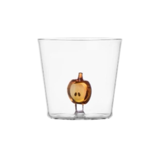 Tùy chỉnh tay thổi Borosilicate rõ ràng Glass Coffee cup bên trong 3D nửa Apple Shape Glass Tumbler Mug - Product Image 1