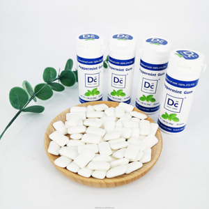 Nuovo arrivo di alta qualità menta piperita frutta fresca cura dentale 100% xilitolo senza zucchero gomma da masticare - Product Image 2