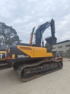 Excavatrice sur chenilles hydraulique d'occasion Hyundai 305LC-9T, 95% neuve, prix bas, équipement d'occasion d'origine en stock - Product Image 3