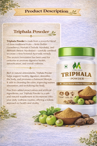 Extracto de Planta de Triphla en Polvo Puro, Suplemento Herbal Natural para la Digestión, Inmunidad, Desintoxicación y Bienestar General con Ayurveda - Product Image 4