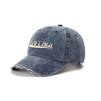 Gorra de Béisbol Deportiva Unisex al por Mayor, Diseño Clásico de Algodón Lavado, Estilo Deportivo con Patrón de Letras, Ideal para Actividades al Aire Libre