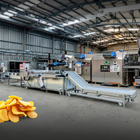 MINGFAN Volledig Automatische Aardappelchips Productielijn Machines met een capaciteit van 100-3000 kg/uur, aanpasbare spanning en afmetingen