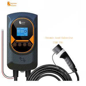 Cargador de Vehículos Eléctricos Feyree Tipo 2 de 11kW, Pantalla de 2.8 Pulgadas con WiFi, Aplicación y Tarjeta RFID, 16A Ajustable, Estaciones de Carga de Pared - Product Image 1