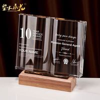 Trophées en cristal sur mesure, médailles créatives en forme de livre, cadeaux de fête des enseignants pour les enseignants