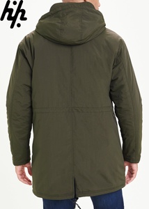 Chaqueta Bomber Parka Impermeable Ligera y Ecológica para Hombre, Mangas Largas, Cuello Alto, Productos Personalizados OEM Huzaifa - Product Image 3