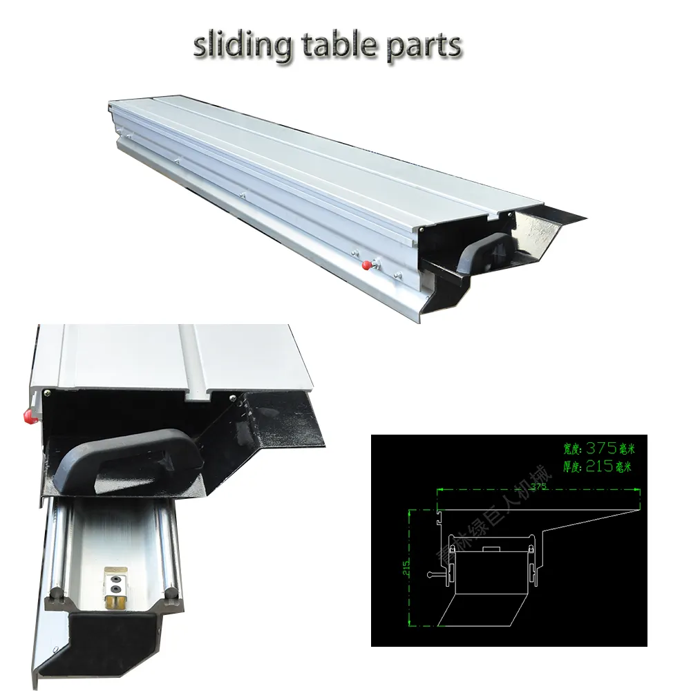 Suku cadang gergaji meja geser, suku cadang mesin pekerjaan kayu, gergaji panel presisi, suku cadang meja geser