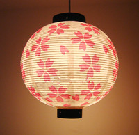 Lanternes suspendues en papier Sakura japonais à cylindre pour restaurant japonais