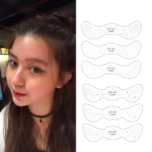 Rose Gold Foil Kim Loại Tàn Nhang Hình Xăm Tạm Thời Sticker Chuyển Nước Trang Điểm Trang Trí Nội Thất Cho Cơ Thể Đồ Trang Sức Giấy Chất Liệu - Product Image 1